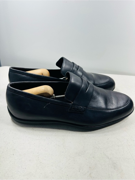Allen Edmonds Lake Como Penny Loafers Mens 11.5  3E Vibram Soles Black Leather main image 6